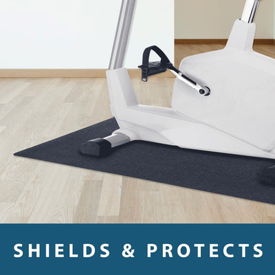 MotionTex Indoor Fitness Equipment Floor Protection Exercise Mat, 24 x 48 Inch (Refurbished)
