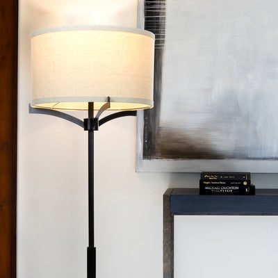 Brightech Elijah Mid Century 62" Tall Free Home LED Floor Lamp, Black (Open Box)