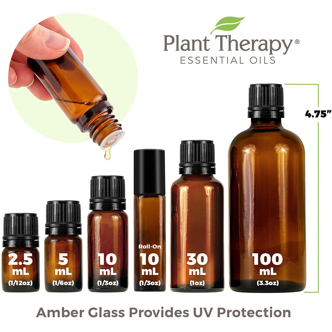 Plant Therapy 10 mL Essential Oils, 0.33 Oz, Top 6 Organic Blends (Open Box)