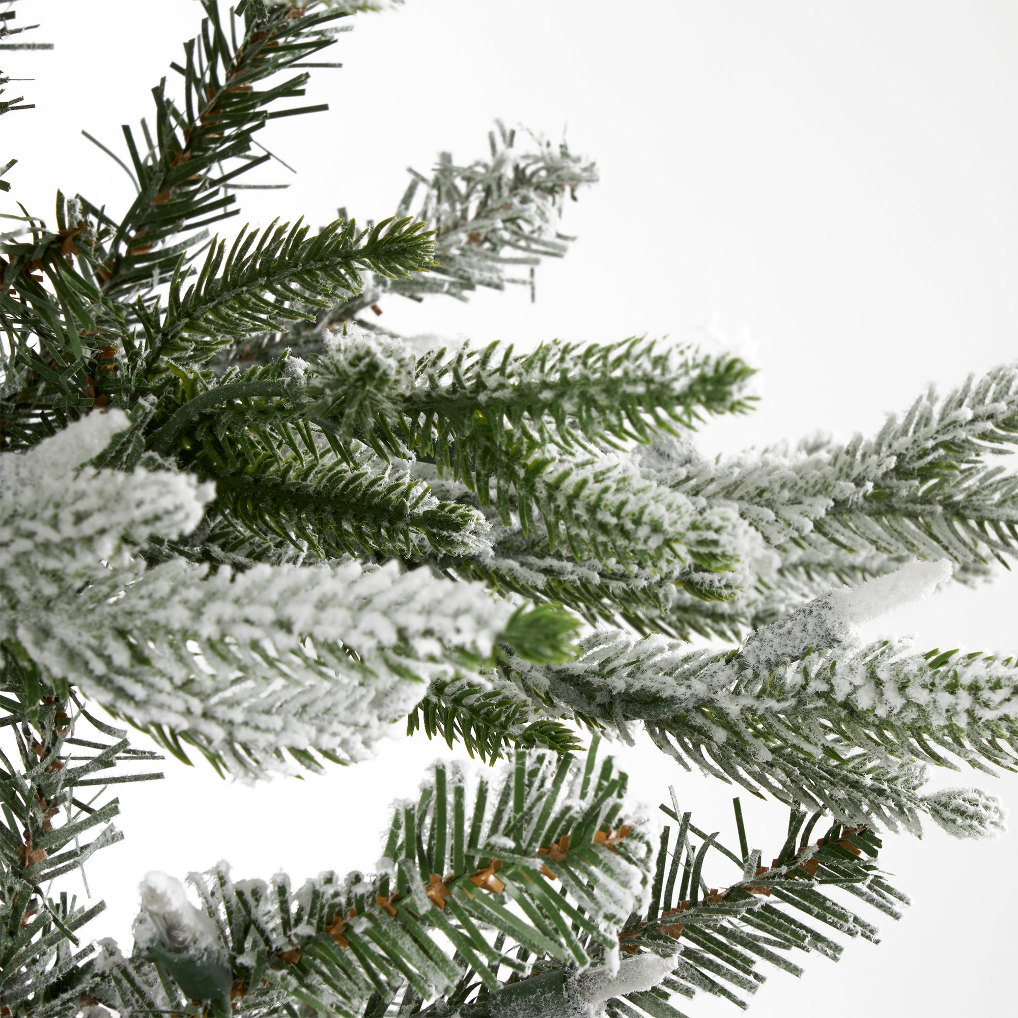 Snowy Montgomery 7 Ft Prelit Flocked Corner Christmas Tree (Used) - VMInnovations