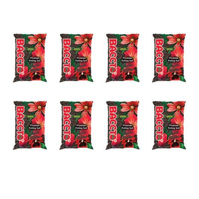 Michigan Peat Baccto All Purpose Potting Soil with Perlite, 25 lbs (8 Pack) - VMInnovations