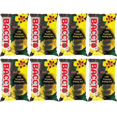 Michigan Peat 1420 Baccto Lite Premium Potting Soil, 20 Quart Bag (8 Pack) - VMInnovations