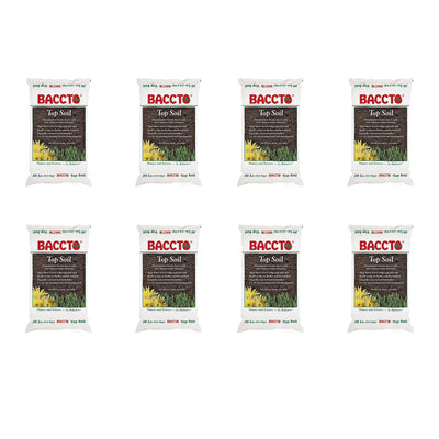 Michigan Peat 1550P Baccto Top Soil with Reed Sedge and Sand, 50 Pounds, 8 Pack