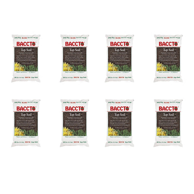 Michigan Peat Baccto Topsoil with Reed Sedge, Peat and Sand, 50lbs (8 Pack)