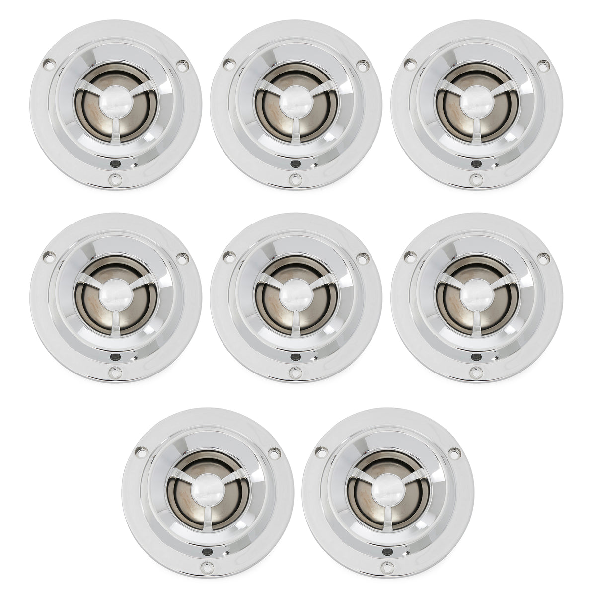 Pyle Pro 1.75 Inch Coil Titanium Dome Crossover Tweeter for Car Stereo (8 Pack)