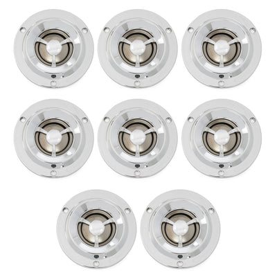 Pyle Pro 1.75 Inch Coil Titanium Dome Crossover Tweeter for Car Stereo (8 Pack)