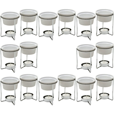 PrepWorks by Progressive 5-Ounce Ceramic Butter Warmer Home Fondue Set (8 Sets)