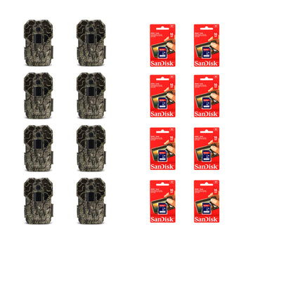 Stealth Cam Camera (Certified Refurbished) (8 PK) & SanDisk 16GB Card (8 PK) - VMInnovations