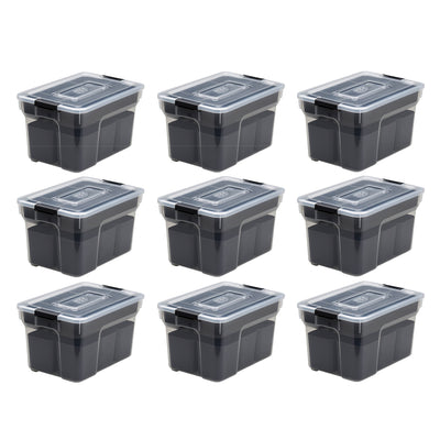 Ezy Storage Sort It 8 Quart Plastic Container with Removable Tray Cups (9 Pack) - VMInnovations