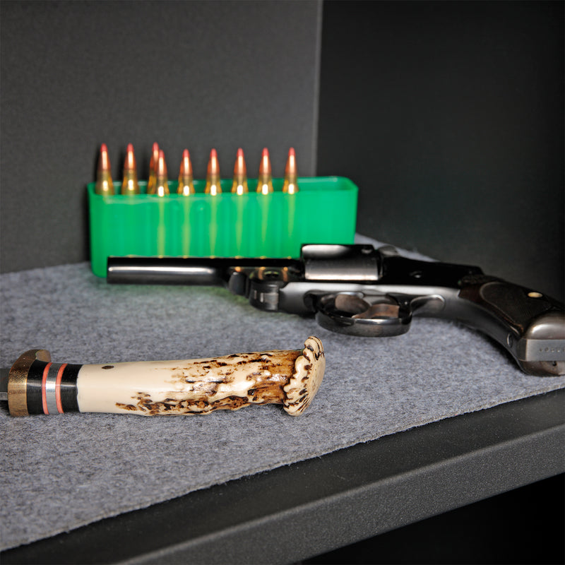 American Furniture Classics 5 Rifle Metal Home Gun Safe Locking Storage Cabinet