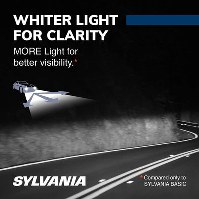 Sylvania 9007 SilverStar High Performance Halogen Headlight Bulbs White (2 Pack)