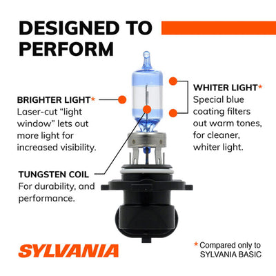 Sylvania 9005 SilverStar ULTRA Halogen High Performance Headlight Bulbs (2 Pack)