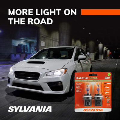Sylvania 9007 SilverStar ULTRA Halogen High Performance Headlight Bulbs (2 Pack)