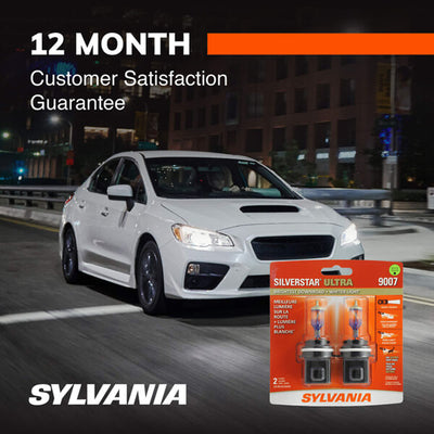 Sylvania 9007 SilverStar ULTRA Halogen High Performance Headlight Bulbs (2 Pack)