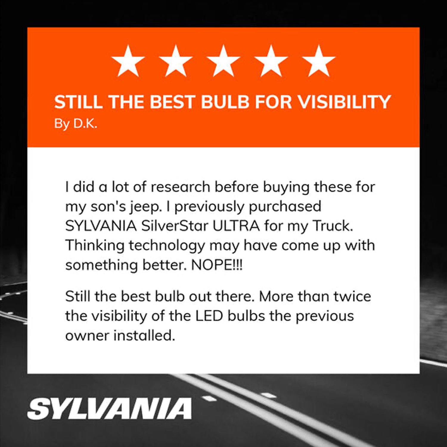 Sylvania 9007 SilverStar ULTRA Halogen High Performance Headlight Bulbs (2 Pack)