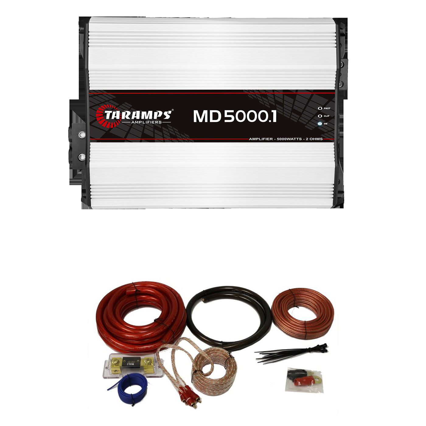 Taramps Class D MD 5000.1 Automotive Mono Amplifier with QPower Installation Kit