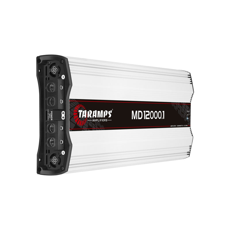 Taramps 12000W Auto Mono Amplifier with QPower Deluxe Car Amp Installation Kit