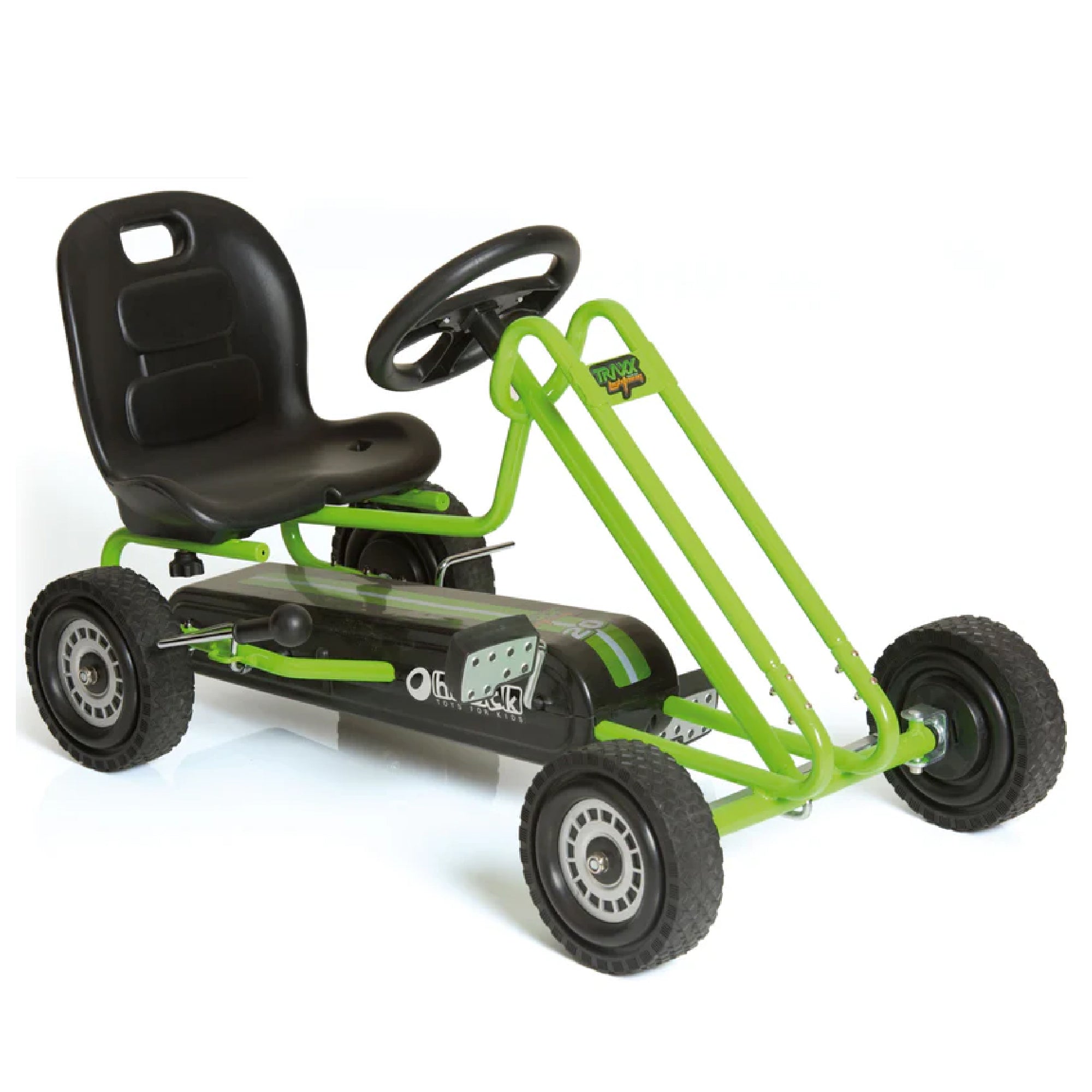 hauck Lightning Pedal Ride On Go Kart Toys for Boys & Girls, Green (Open Box)