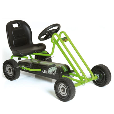 hauck Lightning Pedal Ride On Go Kart Toys for Boys & Girls, Green (Open Box)