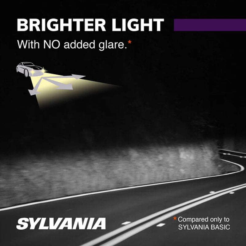 Sylvania 9012 HIR2 SilverStar XtraVision Halogen Headlight Bulbs, White (2 Pack)