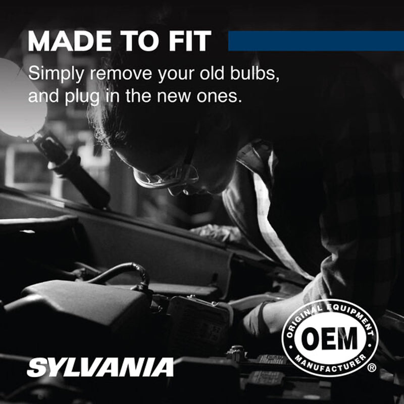 Sylvania 9012 SilverStar High Performance Halogen Headlight Bulbs White (2 Pack)