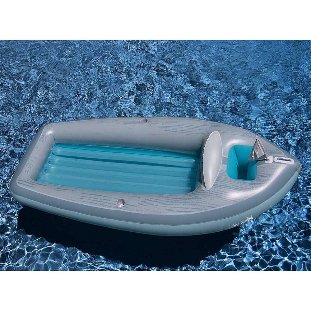 Swimline 90135 Classic Inflatable Cruiser Boat Pool Float with 2 Cup Holders