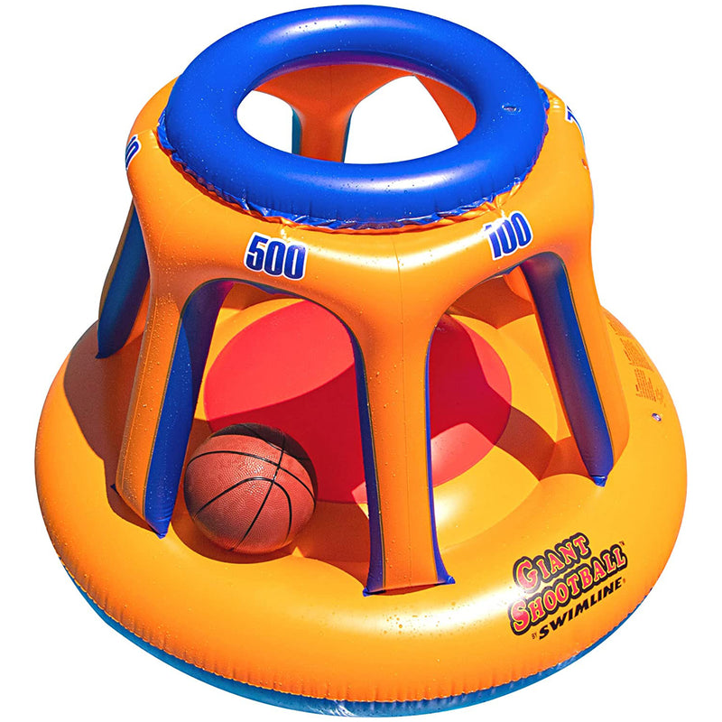 Swimline Basketball Hoop Giant Shootball Inflatable Fun Pool Toy (For Parts)