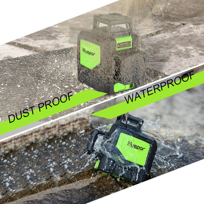 Huepar 360 Degree Cross Line Self Leveling Red Laser Level (Open Box)