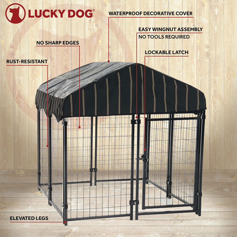 Lucky Dog Modular Welded Wire Heavy Duty Dog Cage Fence Kennel (For Parts)