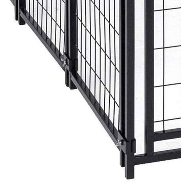 Lucky Dog Uptown Large Outdoor Covered Kennel Heavy Duty Dog Fence Pen (10 Pack)