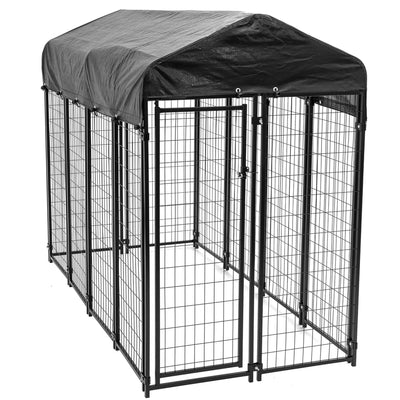 Lucky Dog Uptown Large Welded Kennel Heavy Duty Pet Dog Cage Fence Pen (Used) - VMInnovations