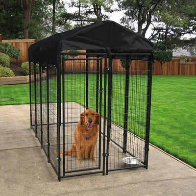 Lucky Dog Uptown Large Covered Kennel Heavy Duty Pet Cage Fence Pen (For Parts) - VMInnovations