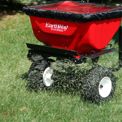 EarthWay Products Plus Deluxe Estate Broadcast Seed and Lawn Fertilizer Spreader