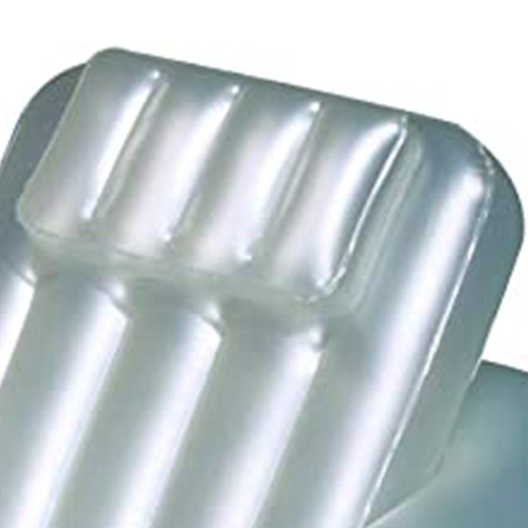 Swimline Kickback Swimming Pool Inflatable Lounger Adjustable Chair Float, White - VMInnovations