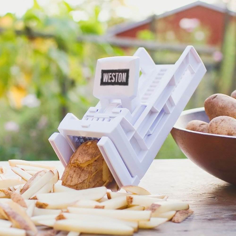 Weston Ratchet Style Home Kitchen French Fry Cutter & Fruits/Vegetable Dicer