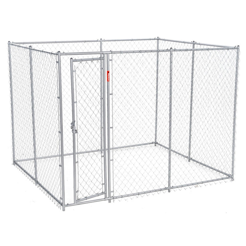 Lucky Dog 10x10X6 Ft. Heavy Duty Outdoor Chain Link Dog Kennel w/ Door (Used)