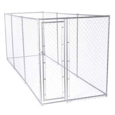 Lucky Dog 10x10 Heavy Duty Chain Link Dog Kennel Enclosure w/ Door (For Parts) - VMInnovations