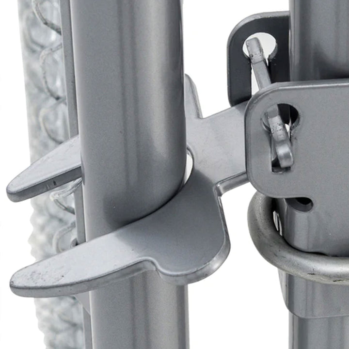 Lucky Dog 10x10X6 Ft. Heavy Duty Outdoor Chain Link Dog Kennel w/ Door (Used) - VMInnovations