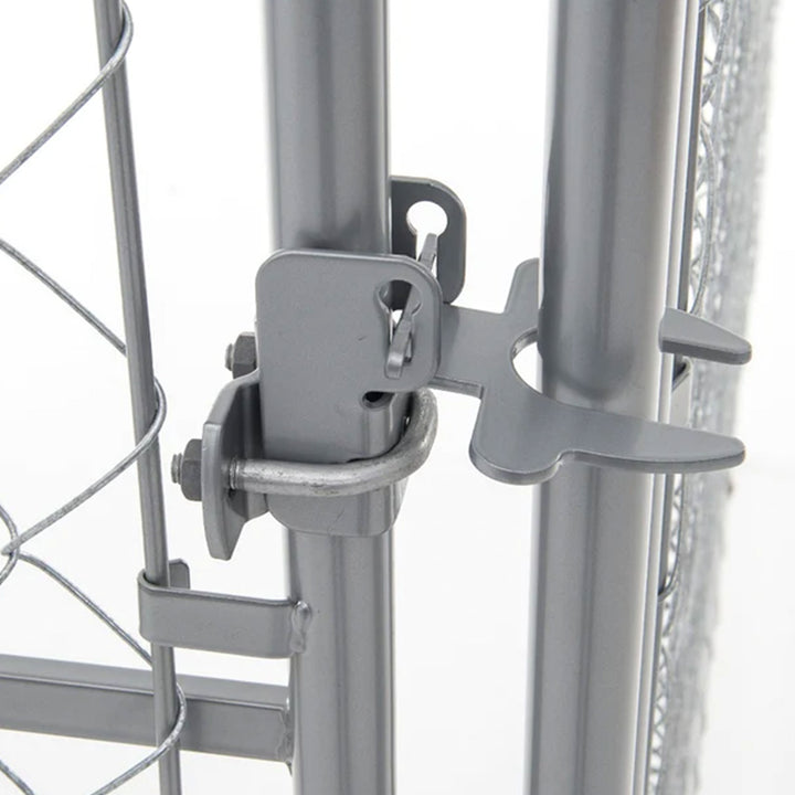 Lucky Dog 10 x 10 Foot Heavy Duty Outdoor Chain Link Dog Kennel w/ Door (2 Pack) - VMInnovations