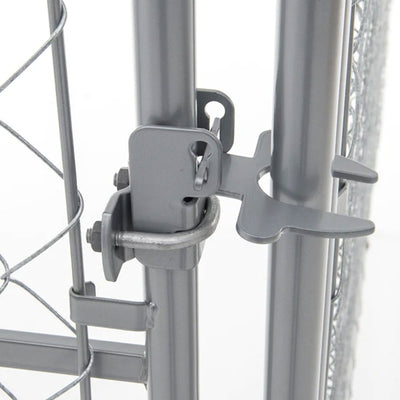 Lucky Dog 10' x 10' Heavy Duty Outdoor Chain Link Dog Kennel w/ Door (3 Pack)