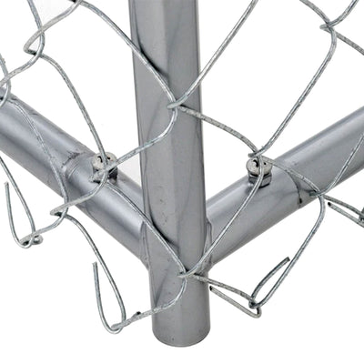 Lucky Dog 10 x 10 Ft. Outdoor Chain Link Dog Kennel Enclosure w/ Door (Open Box)