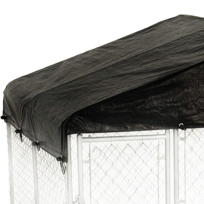 WeatherGuard 10' x 10' Dog Run Kennel Enclosure Waterproof Roof Cover (Used)