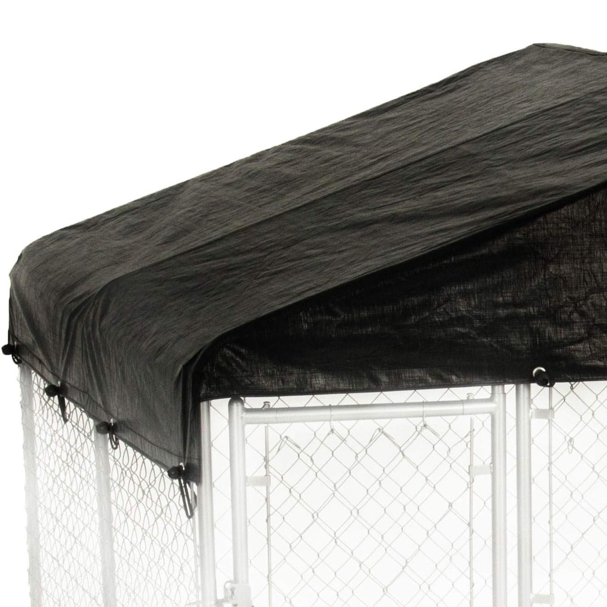 WeatherGuard 10' x 10' Dog Run Kennel Enclosure Waterproof Roof Cover (Used) - VMInnovations