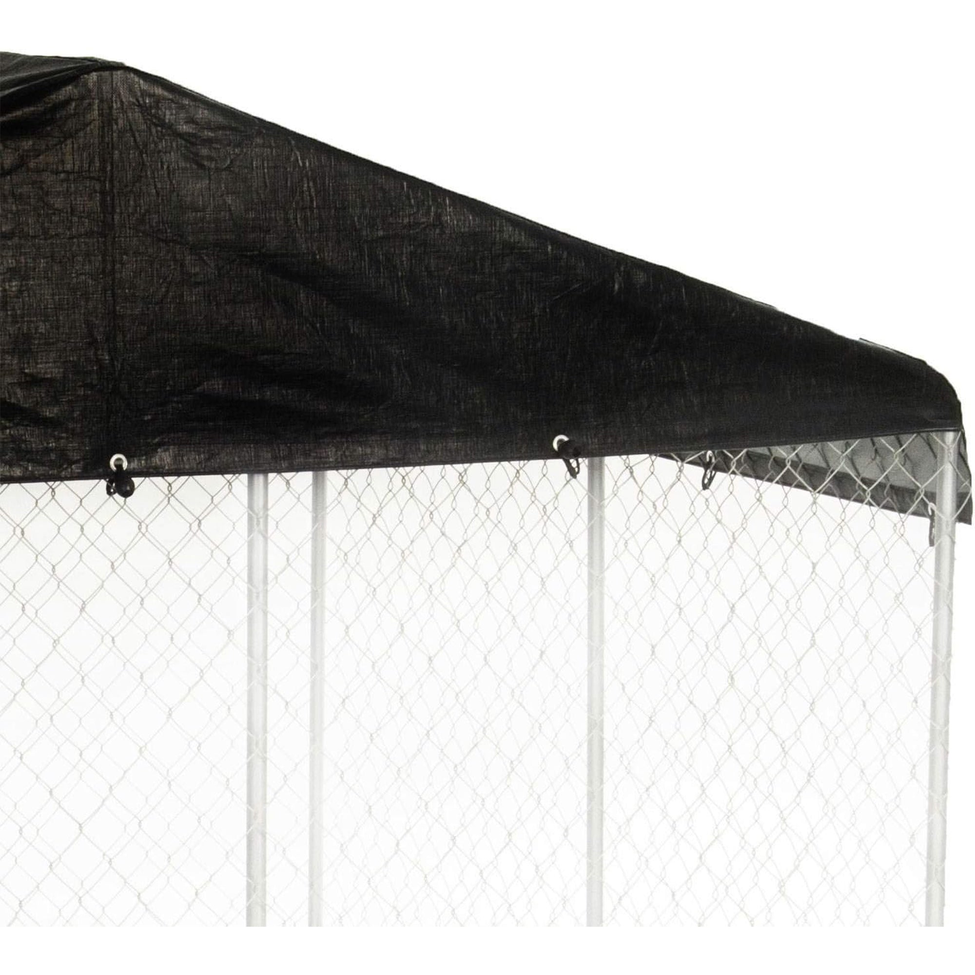 WeatherGuard 10' x 10' Dog Run Kennel Enclosure Waterproof Roof Cover (Used) - VMInnovations