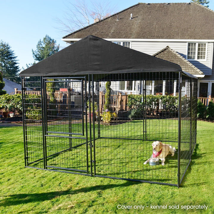 WeatherGuard 10' x 10' Outdoor Dog Enclosure Waterproof Roof Cover (Open Box)