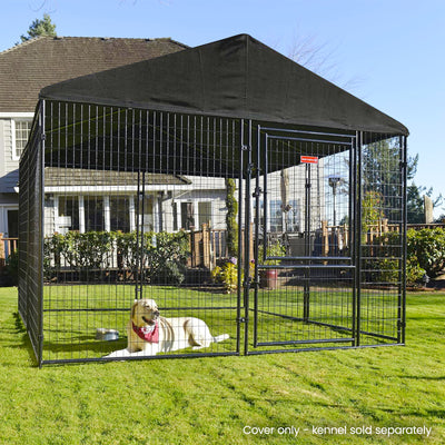 WeatherGuard 10' x 10' Dog Run Kennel Enclosure Waterproof Roof Cover (Used) - VMInnovations