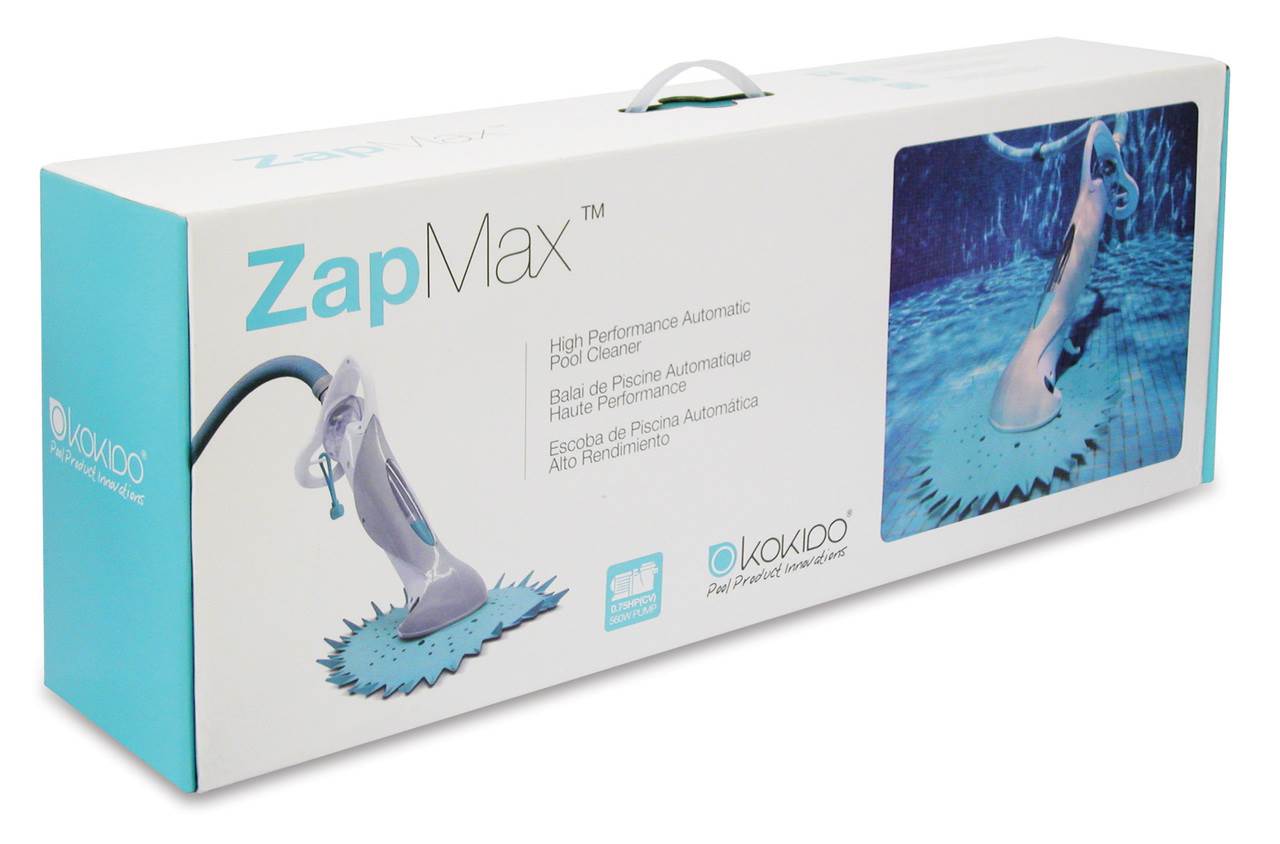 Kokido Zap Max Automatic Suction Swimming Pool Vacuum + Kokido Leaf Canister - VMInnovations