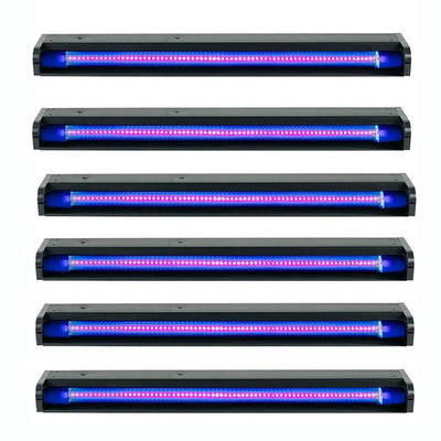 American DJ Startec 24" 12W Stage Party UV LED Black Light Strip Bar  (6 Pack)
