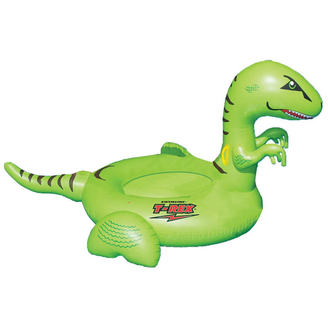 Swimline Giant 78" Inflatable Dinosaur Swimming Pool or Lake Floating Water Raft