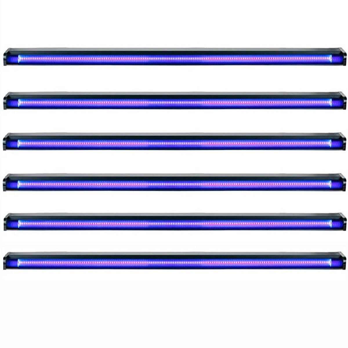 American DJ Startec 48" 20W Stage Party UV LED Black Light Strip Bar (6 Pack)